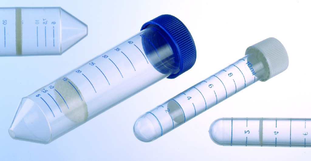 Leucosep™ Sterile Tubes conical bottom, graduated, porous barrier, prefilled with 1.077 g/mL Leucosep medium.