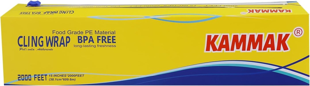 Cling Film with Slide Cutter 15 inch, 2000 Ft. 