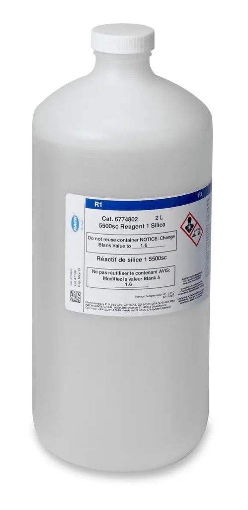 Hach Reagent 1 Silica, 2 L, for 5500sc Silica Analyser
