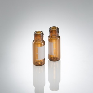 300μL glass Vial with fused insert, 9mm screw top, 12x32mm with label