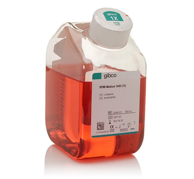 Gibco™ RPMI 1640 Medium, L-glutamine, HEPES, Phenol Red