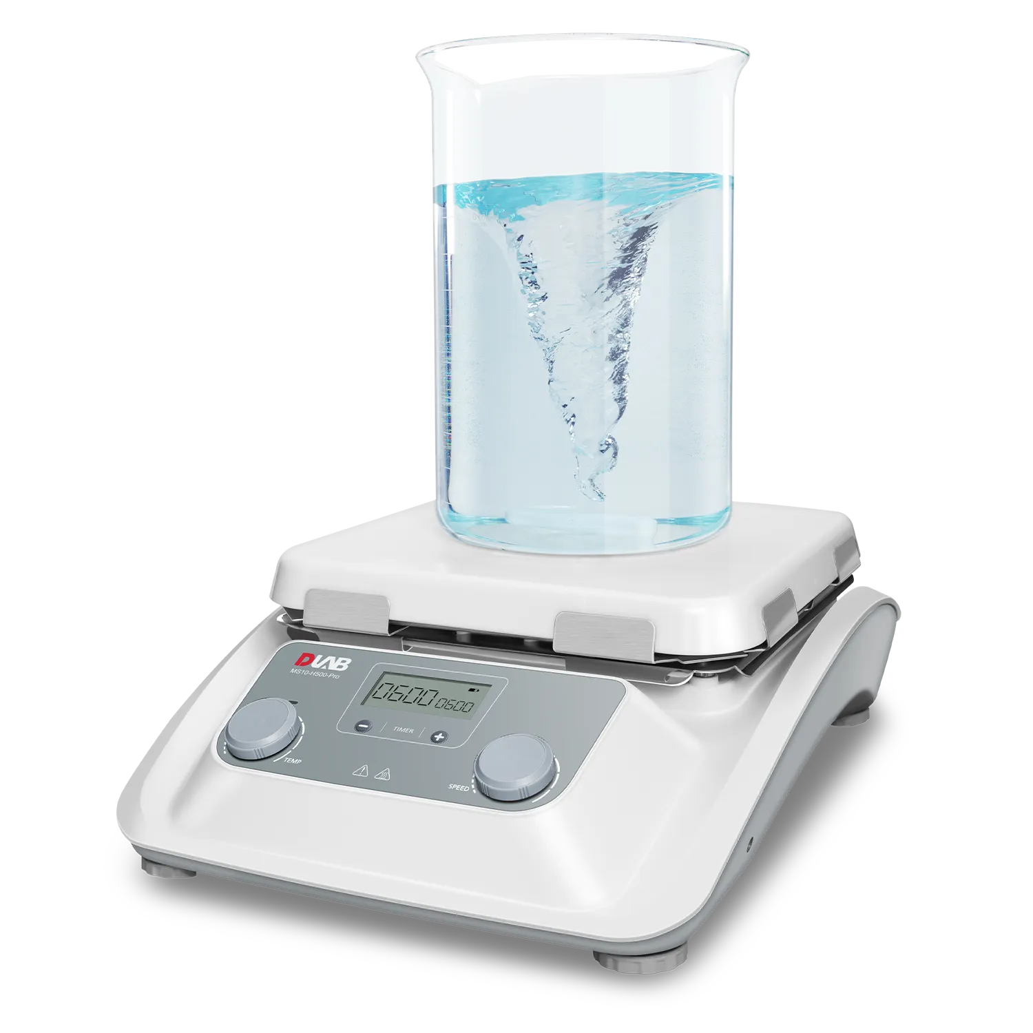 DLAB MS10-H500-Pro LCD Digital Magnetic Hotplate Stirrer With Ceramic Plate, 30L 