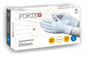 FORTE+ ExamPro Nitrile Disposable Gloves – 3.2 mil, Powder-Free, Premium Grade