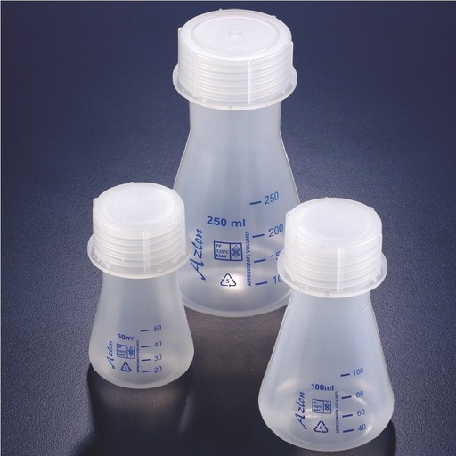 [FDE542] AZLON® Conical Flask, polypropylene with screw cap (50 mL)