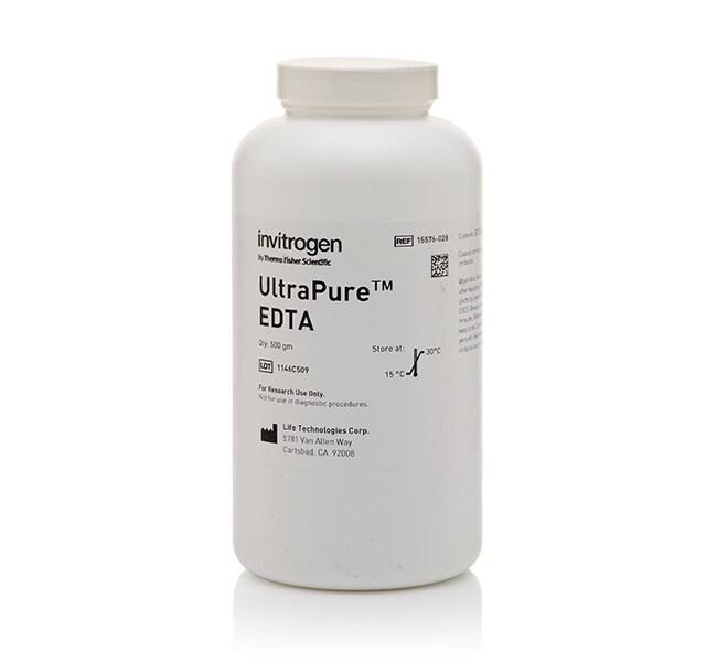 Invitrogen™ UltraPure™ Ethylenediaminetetraacetic Acid, Disodium Salt, Dihydrate, 500g