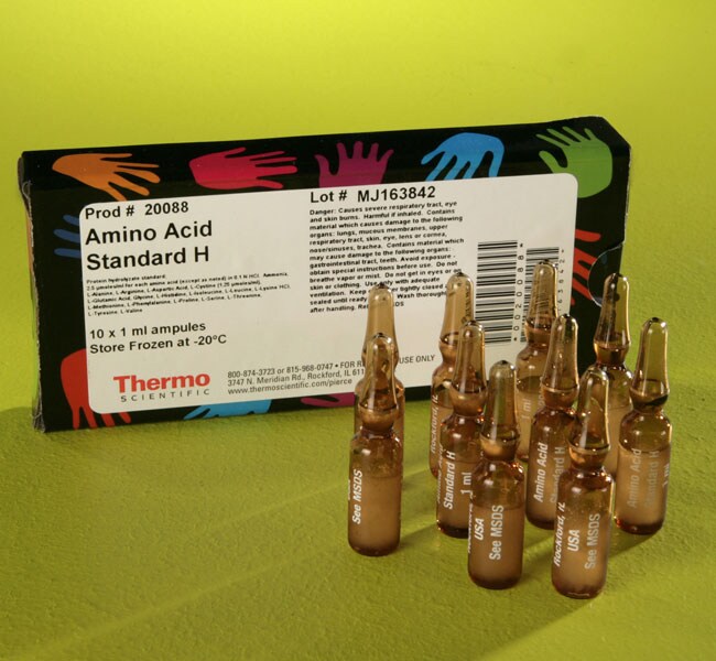  Thermo Scientific™ Pierce™ Amino Acid Standard H,  hydrolysates standard, 10 × 1 mL ampules, 2.5 μMol/mL