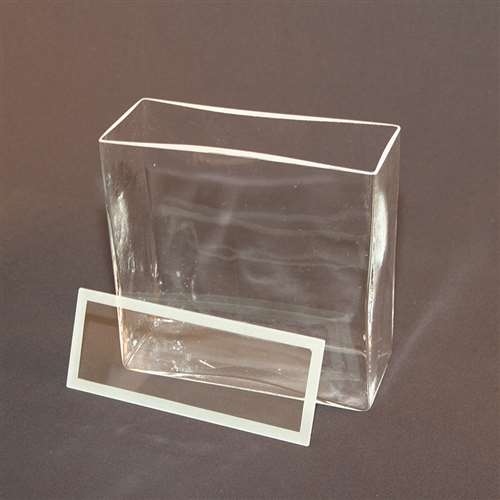 Rectangular TLC developing tank, with cover