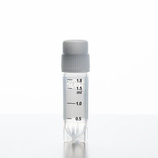 [88-6050] CryoKING™ Side Barcoded Cryogenic Vials – External Thread, Sterile (0.5 mL, White)