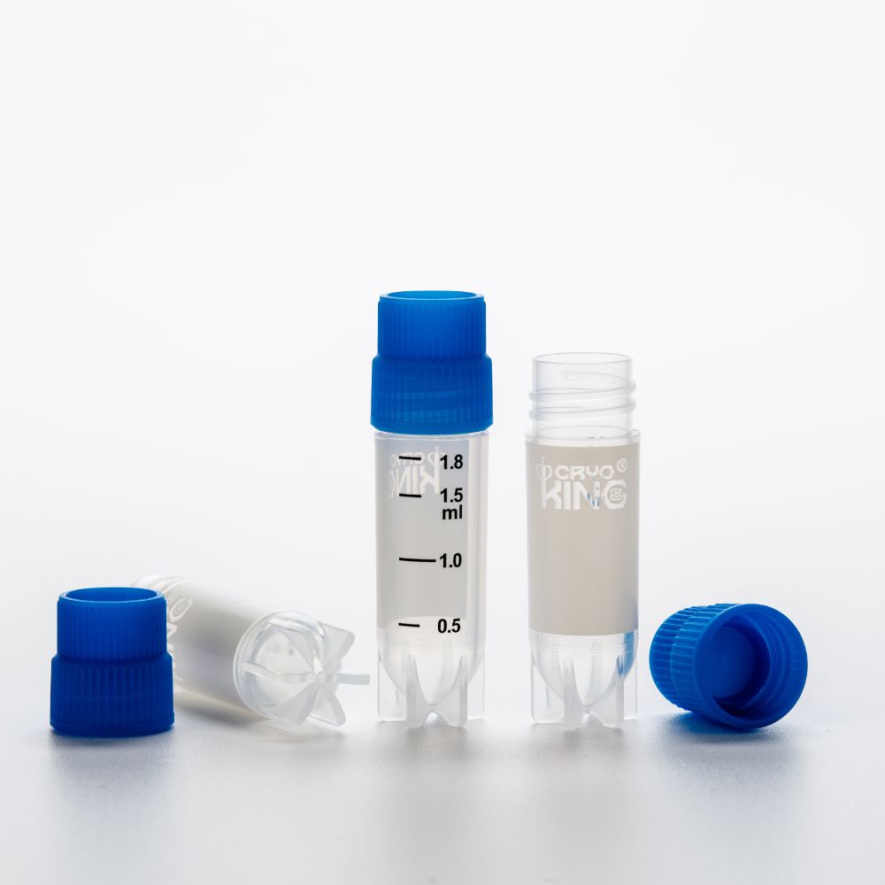 CryoKING™ Side Barcoded Cryogenic Vials – External Thread, Sterile