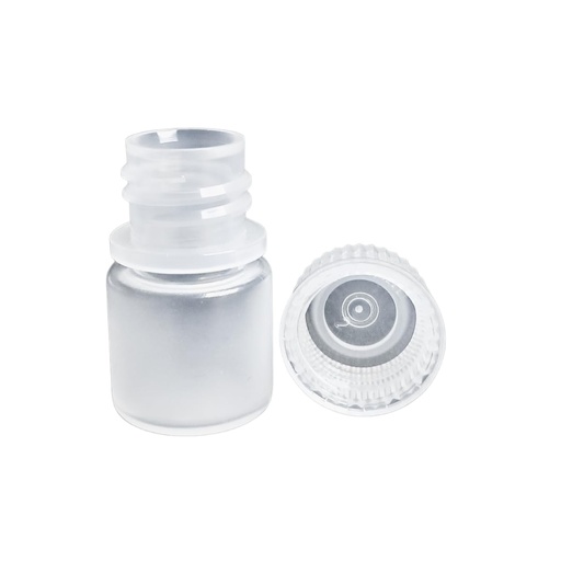 [04-0008US] Biologix Polypropylene Wide-Mouth Bottles, Autoclavable with screw cap, Sterile (8 mL, 100/Bag, Clear)