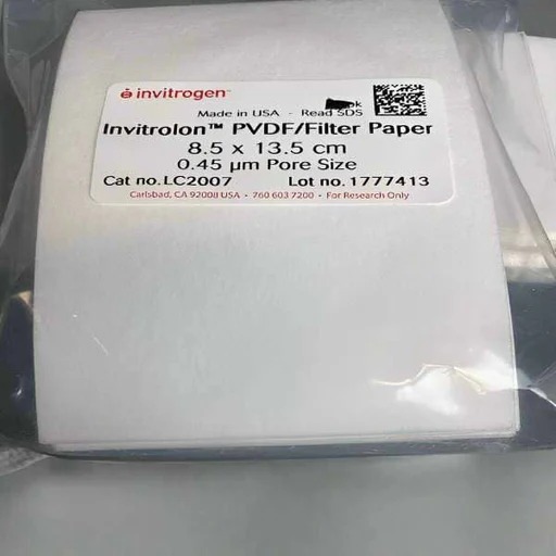 Invitrogen™ Invitrolon™ PVDF/Filter Paper Sandwiches, 0.45 μm, 8.5 x 13.5 cm