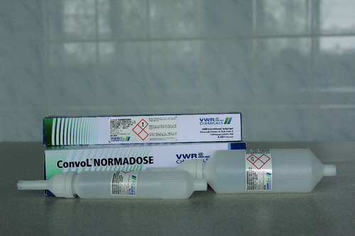 VWR Hydrochloric Acid Concentrate for 0.1 mol/L (0.1N) Solution, ConvoL NORMADOSE®, 60 mL 