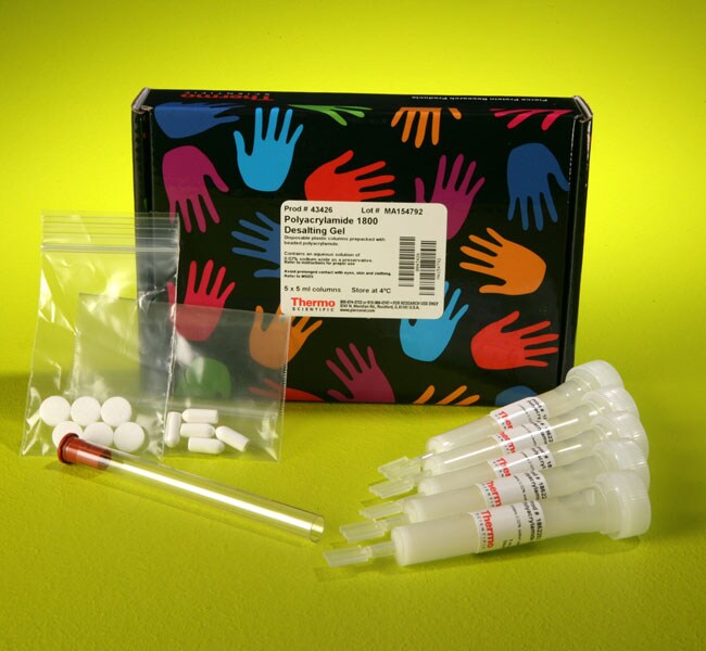 Thermo Scientific™ Pierce™ Polyacrylamide Desalting Columns, 1.8K MWCO, 5 mL x 5 Columns