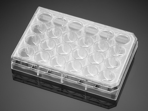 Corning® BioCoat™ Laminin-Coated Cell Culture Plates – Clear, TC-Treated, with Lid