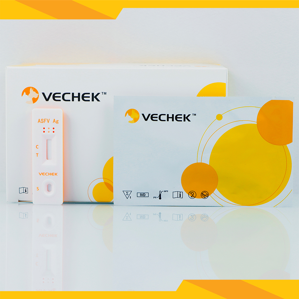 VECHEK™ African swine fever virus Ag Rapid Test (Whole Blood/Serum/Plasma/Tissue), 10 Tests