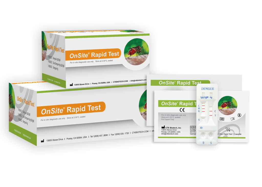 OnSite™ Duo Dengue Ag-IgG/IgM Rapid Test Kit, CE, 30 Tests