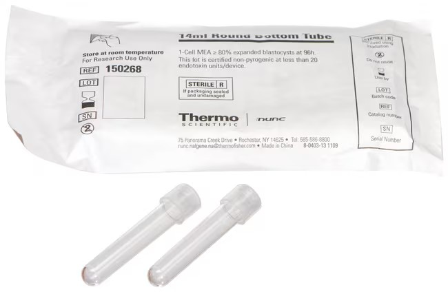 Thermo Scientific™ Nunc™ 14mL Round-Bottom Tube, 500/case 