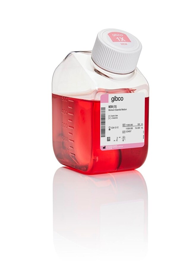 Gibco™ MEM (Minimum Essential Medium), Liquid, 1X, 500 mL