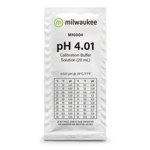 Milwaukee pH Calibration Solution Sachets, 20 mL x 25 Pack