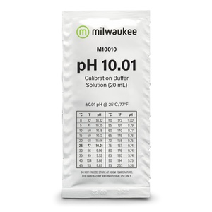 Milwaukee pH Calibration Solution Sachets, 20 mL x 25 Pack