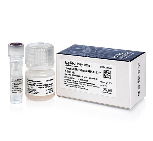 [4389986] Applied Biosystems™ Power SYBR™ Green RNA-to-CT™ 1-Step Kit (1 x 5 mL, sufficient for 500 Rxns)