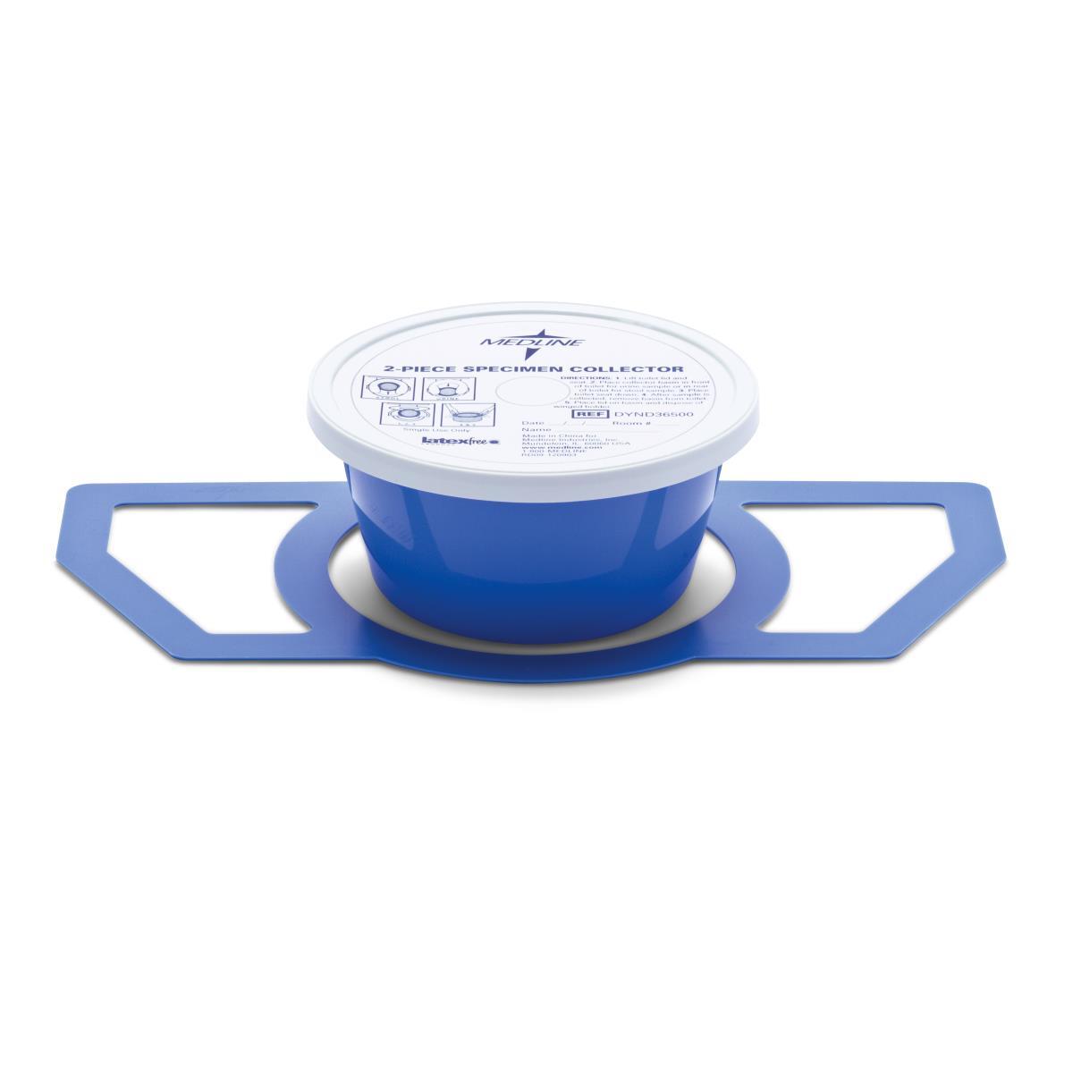 Medline Specimen Collector Pans 2-Piece Commode, Graduated 1,200 mL