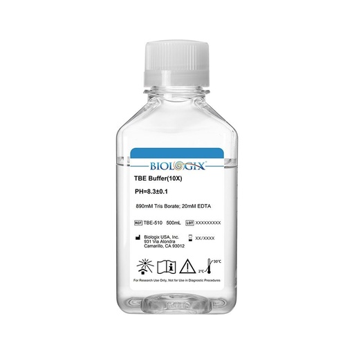 [TBE-510] Biologix® TBE Buffer (10×), pH 8.3±0.1 – 500 mL