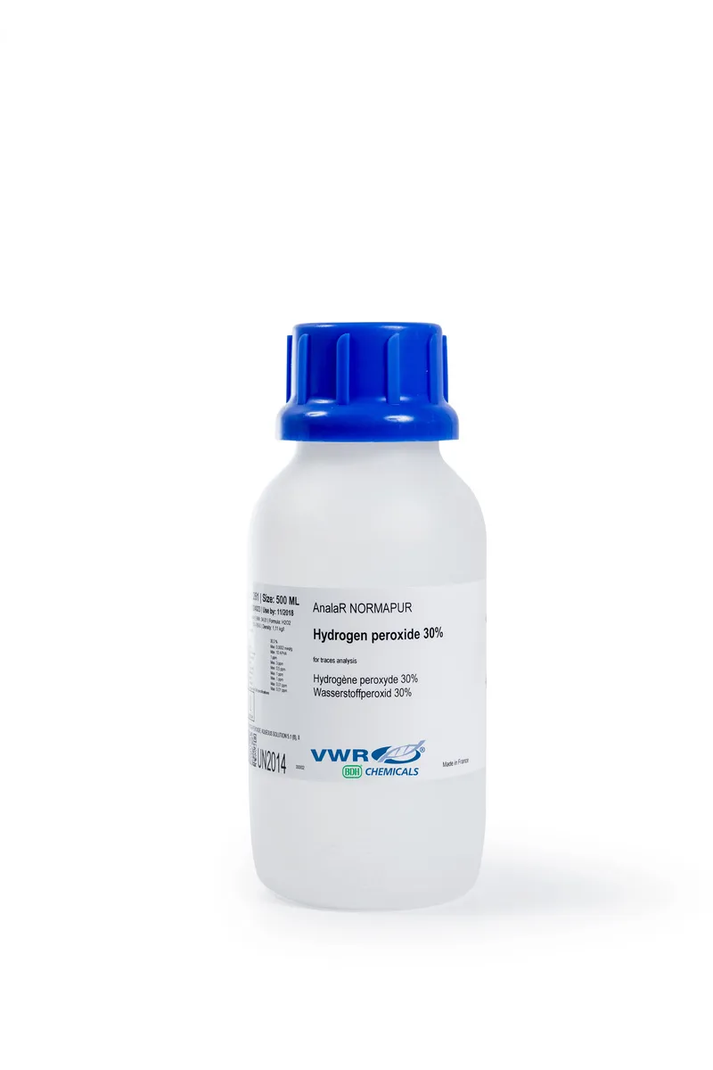 VWR Hydrogen peroxide 30% unstabilised, AnalaR NORMAPUR® for trace analysis