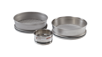 FRITSCH ANALYSETTE™ 3 Test Sieves (200 mm Dia., 50 mm Height), According to ISO 3310-1 with Compliance Certificate