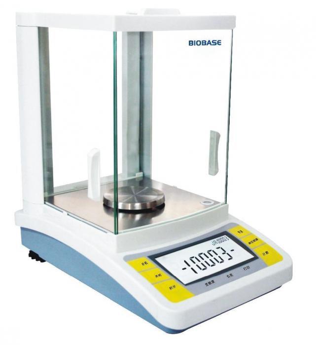 Biobase Electronic Precision Analytical Balance, 500G Capacity, 1Mg Readability, External Calibration