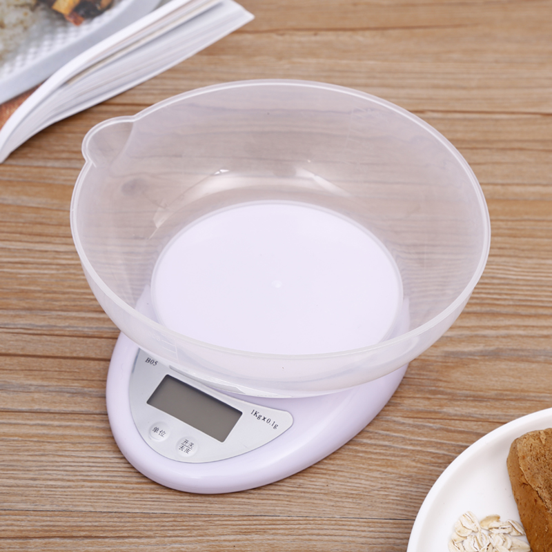 Electronic Kitchen Scale With Pan 1G - 5Kg