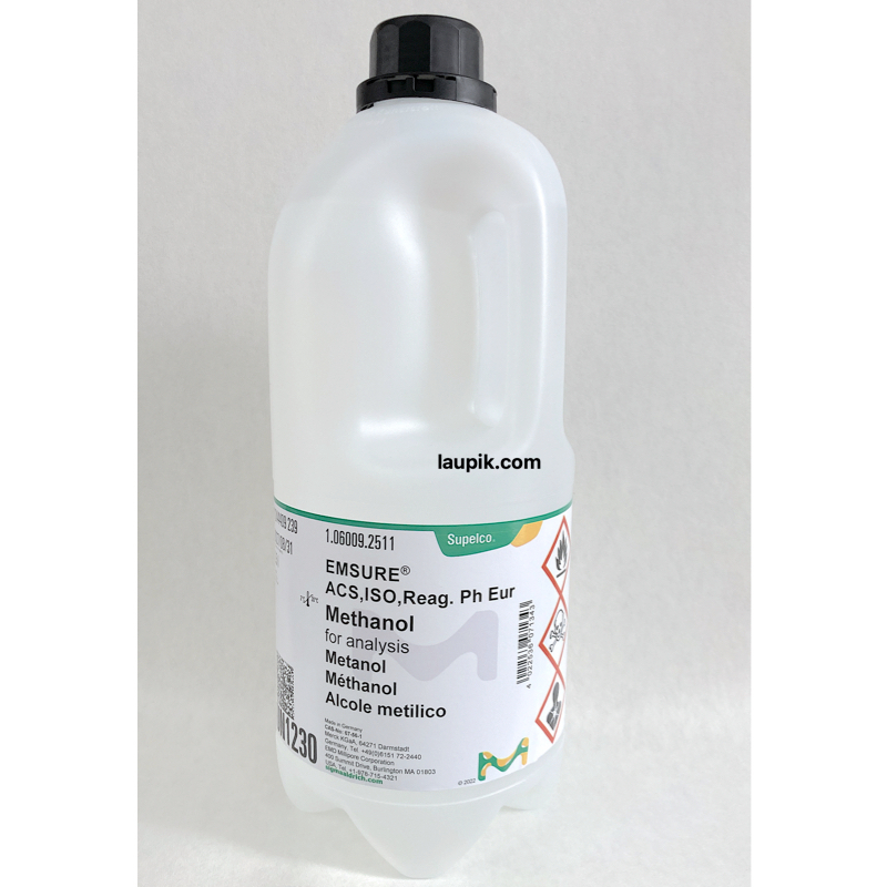 Merck Methanol For Analysis Emsure® Acs, Iso, Reag. Ph Eur, 2.5L