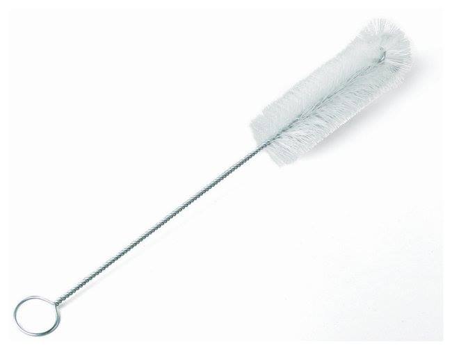 Test tube brush with wire handle