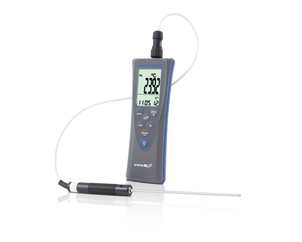 Vwr® Traceable® Rtd Thermometer With Calibration, –100° to 300 °C Temperature Range