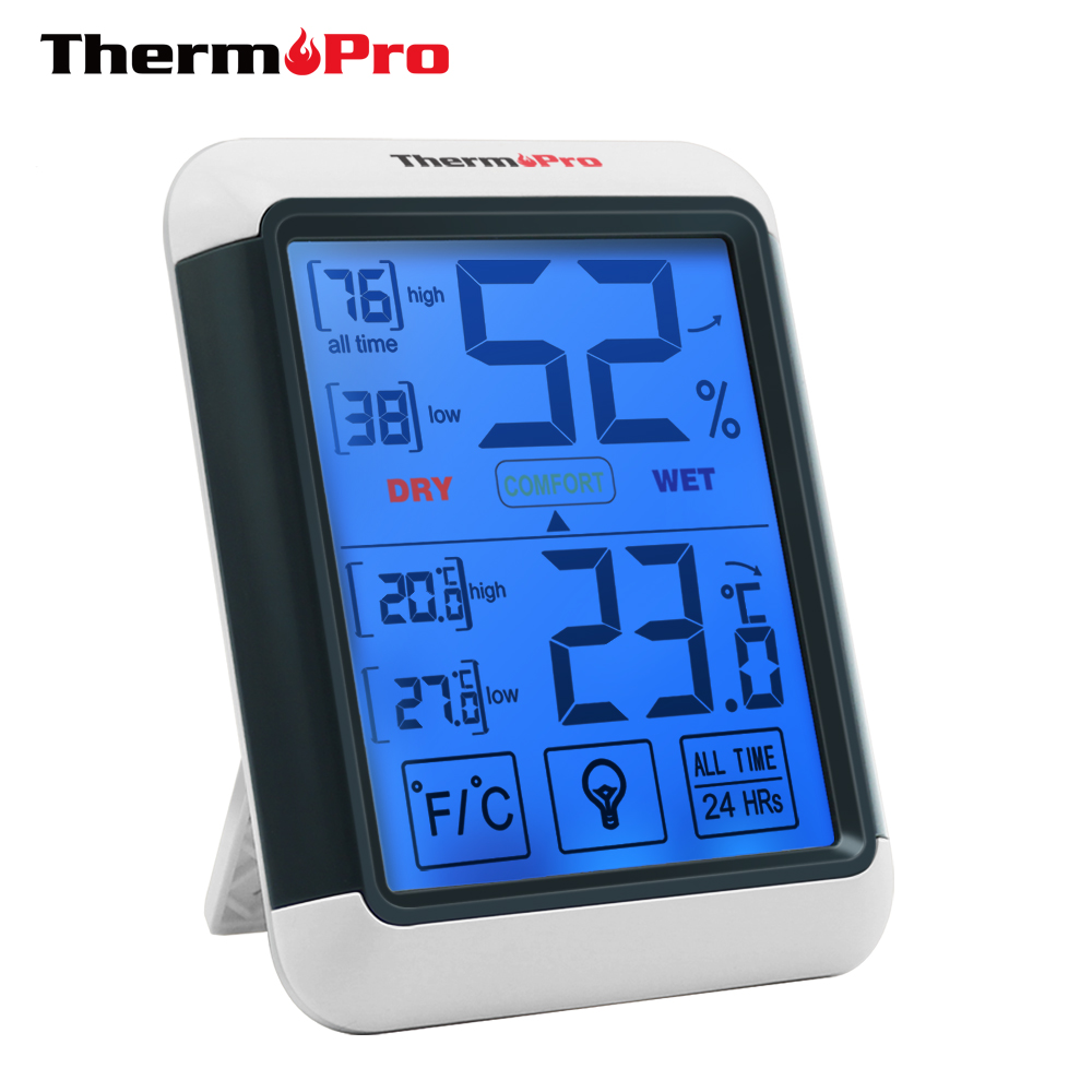 ThermoPro TP55  Digital Thermohygrometer with LCD touch Screen