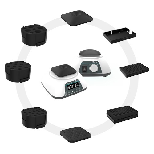 Digital Multiplate vortex mixer with full set of accessories, 0~3000rpm