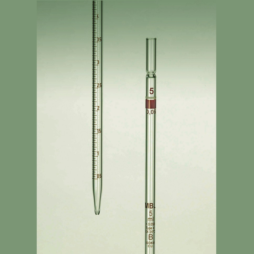 MBL® graduated pipettes, class B, 5mL