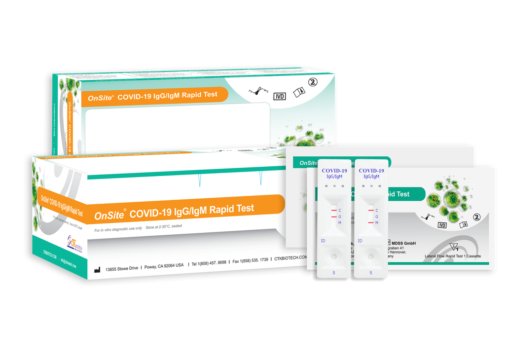 CTK Biotech OnSite COVID-19 IgG/IgM Rapid Test