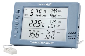 VWR USB data logging DUAL hygrometer, Traceable® excursion trac with ambient sensor (internal and external)