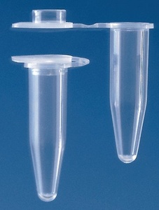 BRAND® PCR tubes capacity 0.5 mL, colorless tube, individual, attached flat cap