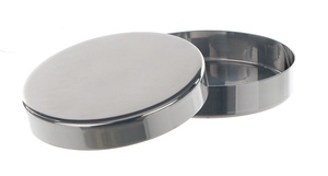 MediTools Petri Dish Stainless Steel 100x20mm with Lid