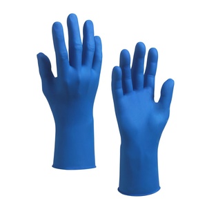 Powder-Free Nitrile Gloves, Textured, blue