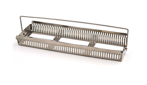Eisco Microscope Slide Staining Rack, Aluminum with Handles