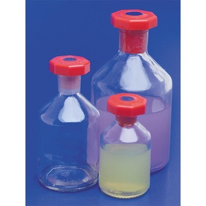 Reagent bottle, narrow neck, with standard plastic stopper