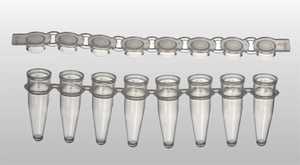 VWR® qPCR 8-strip tubes, 0.1mL, with optical caps