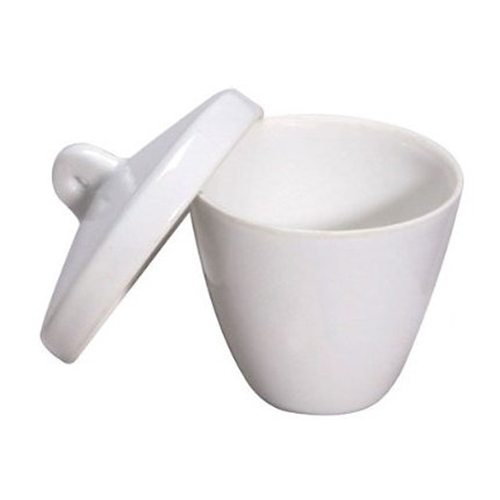 Porcelain Crucible with Lid (High Form)