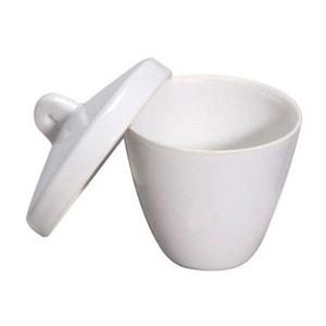 Porcelain Crucible with Lid (High Form)