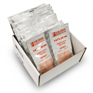 HANNA 1,413 µS/cm @ 25°C EC Calibration Standard Sachets, (25 x 20mL)