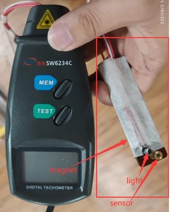 Digital Tachometer With Magnetic leads