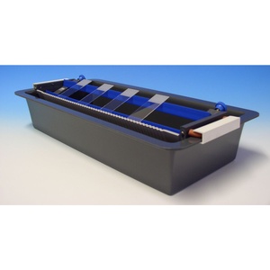 Microscope slide Staining bridge of PVC with tray and clamps